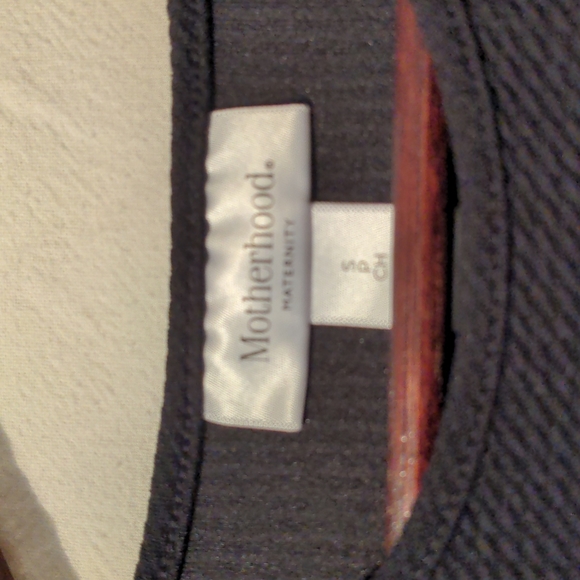 🌟Motherhood Sheath Textured Maternity Dress Black Sz S🌟 - Picture 5 of 5